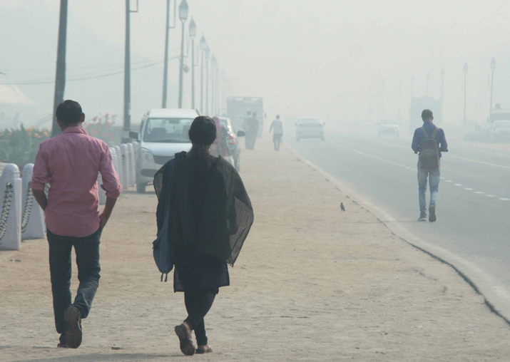 File pic - Strong winds helping dissipate pollutants in