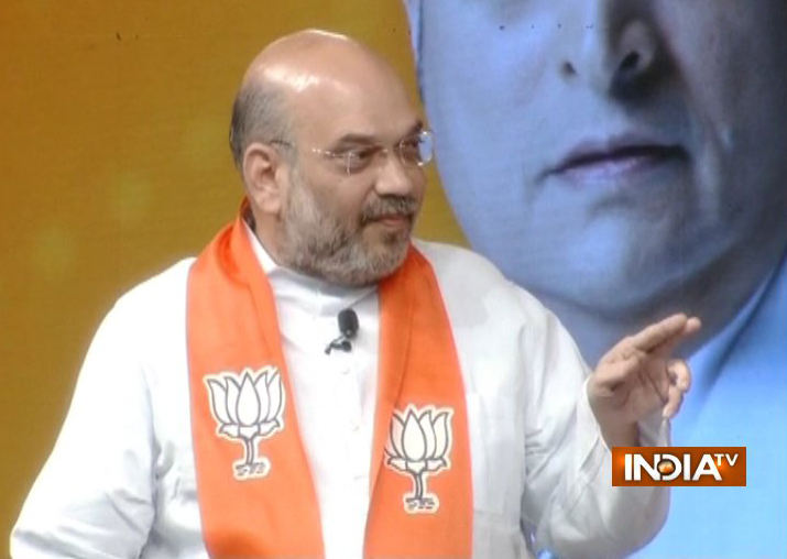 Amit Shah speaks to Rajat Sharma during India TV Chunav