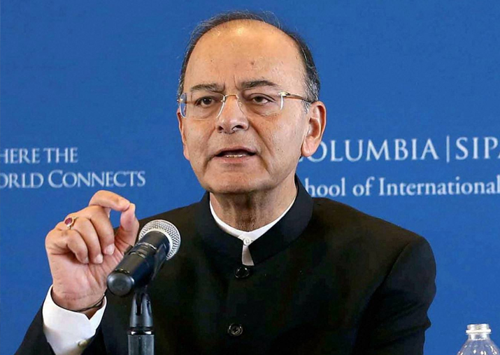 Arun Jaitley during a conversations at School of