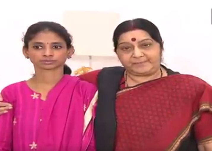 Sushma Swaraj announces Rs 1 lakh reward for helping Geeta