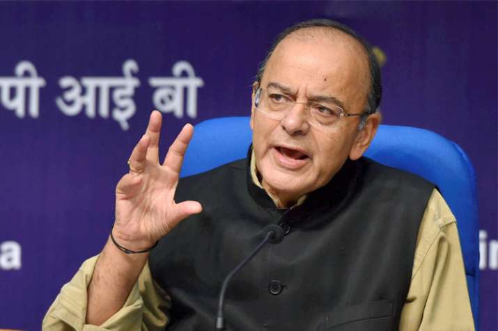 Arun Jaitley addressing the media on World Bank's Ease of