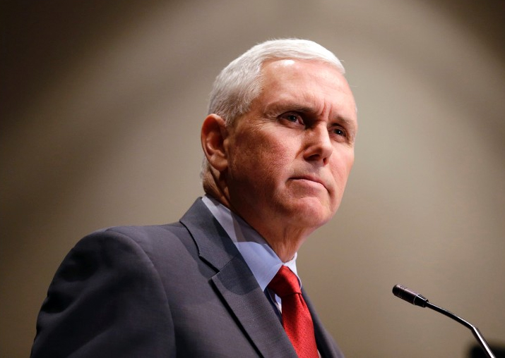 File pic of US Vice President Mike Pence