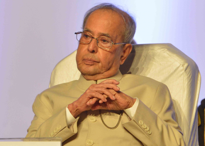 File pic of former president Pranab Mukherjee