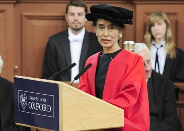 Oxford students vote to remove Suu Kyi's name from their