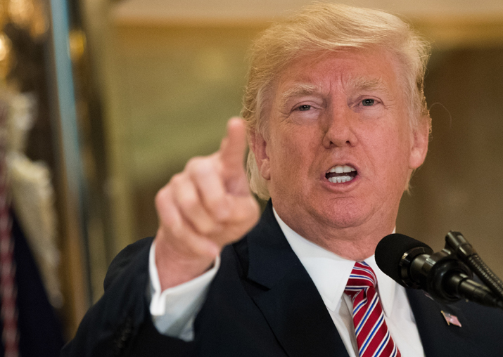 File pic of US President Donald Trump
