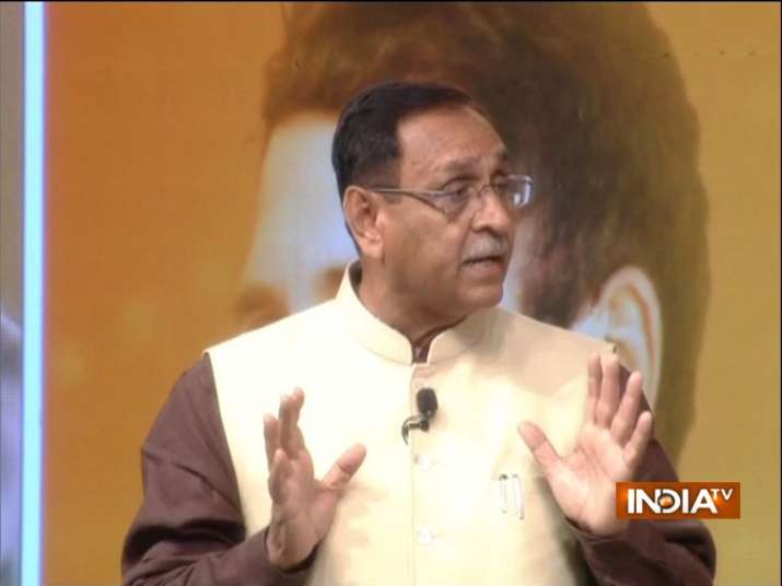 Gujarat CM Vijay Rupani at India TV conclave ‘Chunav