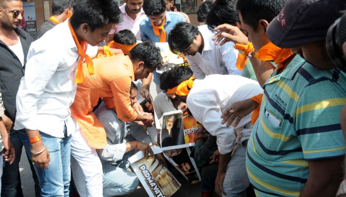 Padmavati row: Protests turn violent as Karni Sena members