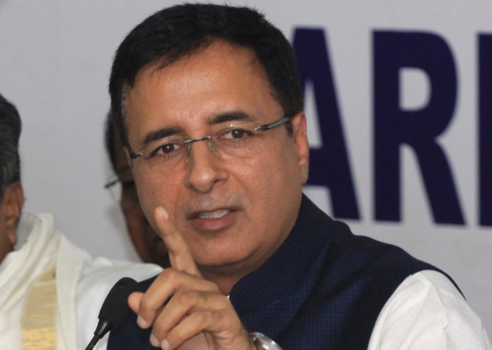 File pic of Congress communications in-charge Randeep