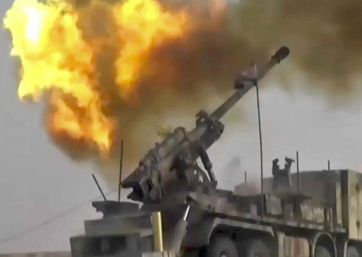 This frame grab from video provided on Wednesday by