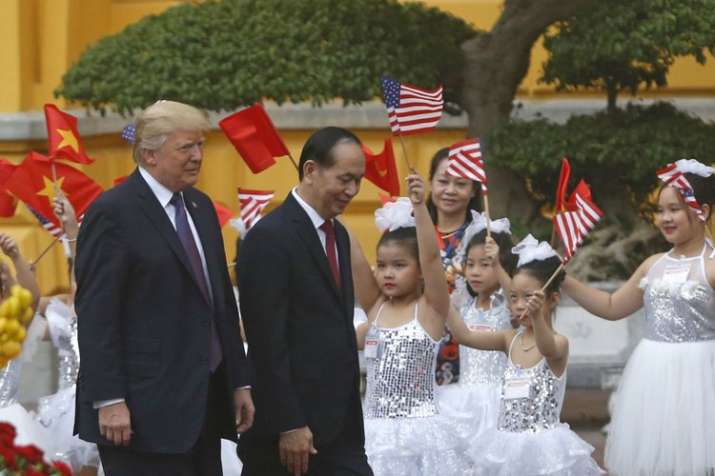 Donald Trump’s Asia trip ends as it begins: shadowed by