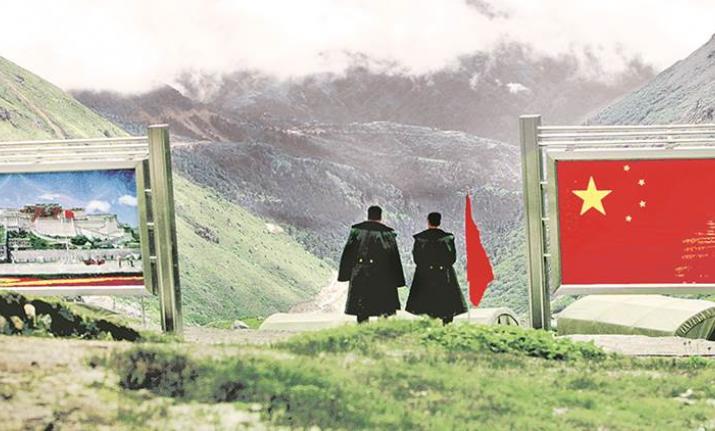 Indian and Chinese troops were locked in a face-off earlier