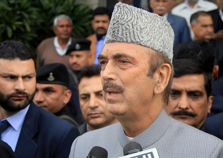 Leader of the Opposition in the Rajya Sabha Ghulam Nabi Azad