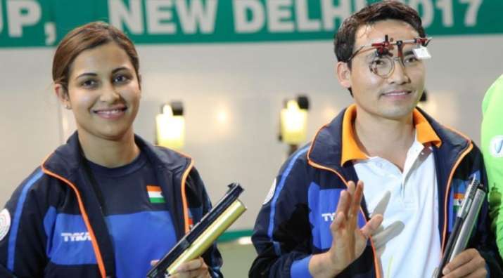 Jitu Rai Heena Sidhu Win Medals At Asian Championships Other News India Tv