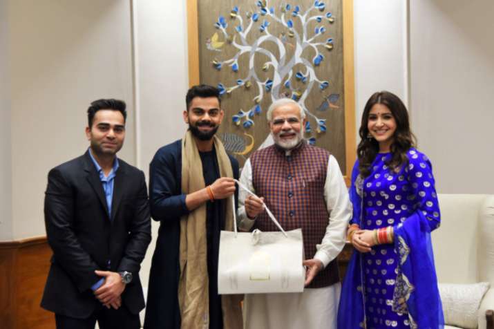 Newly-weds Virat Kohli, Anushka Sharma meet PM Narendra Modi; see pics ...