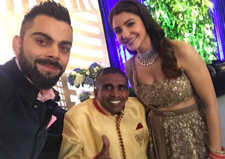 Virat Kohli S Special Gesture In Wedding Reception Proves He Has A Heart Of Gold Cricket News India Tv wedding reception proves he