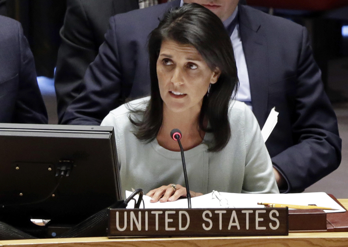 US Ambassador to the UN Nikki Haley
