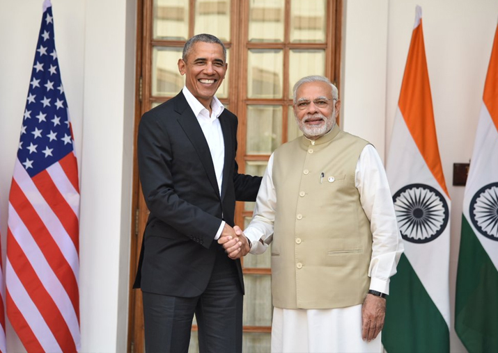 Former US President Barack Obama meets PM Narendra Modi in