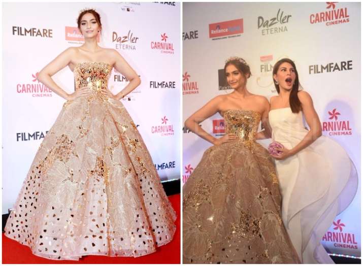 Sonam Kapoor stuns in golden gown at 