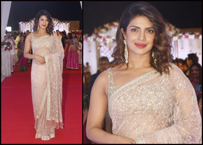 priyanka chopra wedding saree