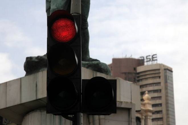 The BSE Sensex provisionally closed (at 3.30 p.m.) at