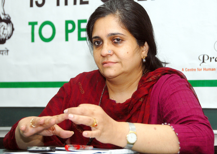 File pic of Teesta Setalvad