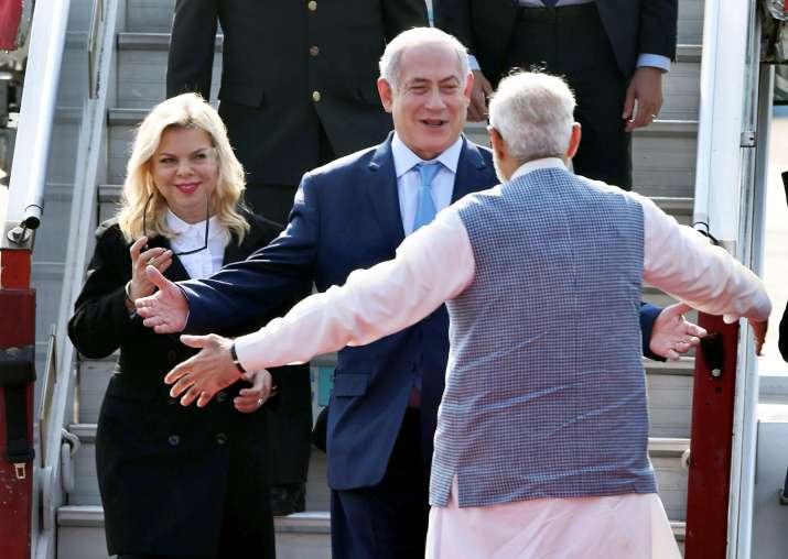 Israeli PM arrives to PM Modi's warm hug on six-day