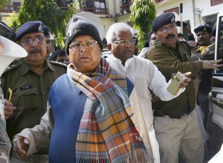 Lalu Prasad was brought to the Central Bureau of