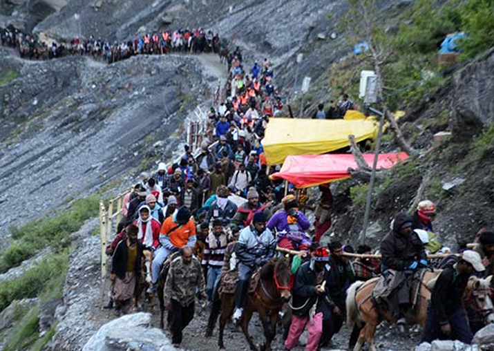 File pic - 60-day long Amarnath yatra to begin on June 28: