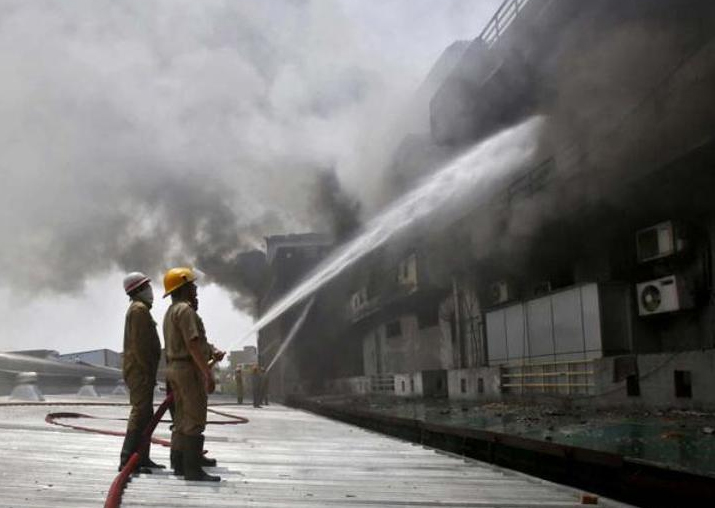 Nine killed in fire at outer Delhi's Bawana plastic