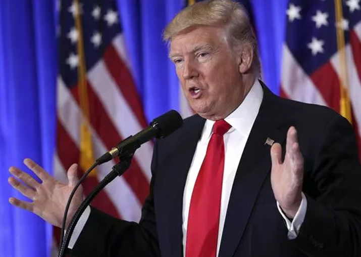 File pic of US President Donald Trump