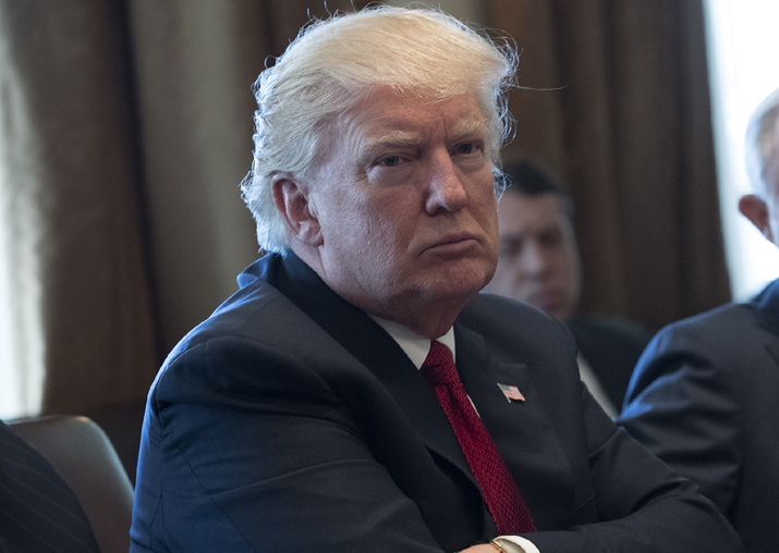 File pic of US President Donald Trump