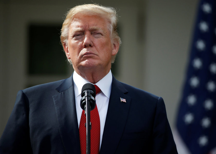 File pic of US President Donald Trump