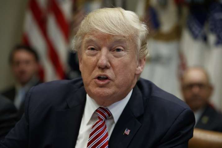 File photo of US president Donald Trump.