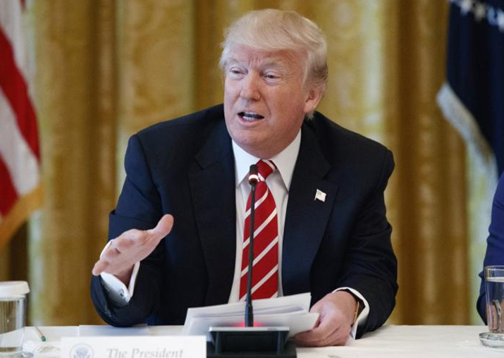 File pic of US President Donald Trump