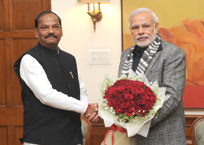 File - Jharkhand CM Raghubar Das and PM Modi