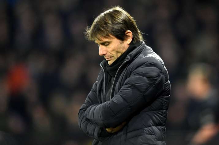 India Tv - Chelsea manager Antonio Conte reacts after conceding to Watford.