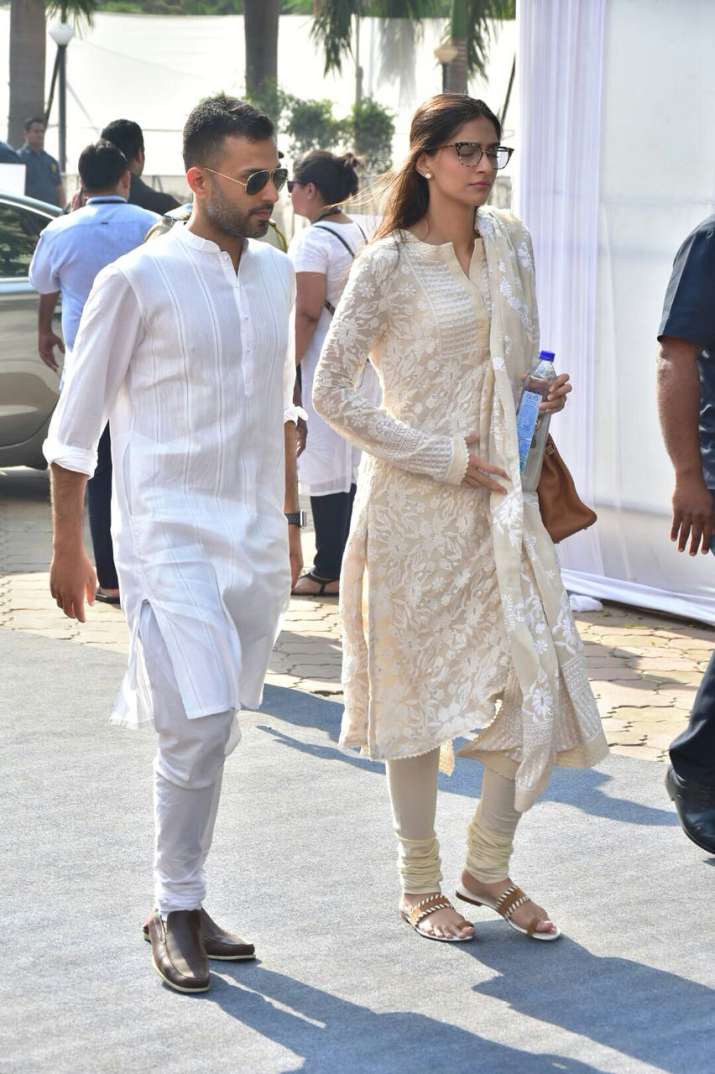 India Tv - Sonam Kapoor arrived at Celebrations Sports Club with Anand Ahuja