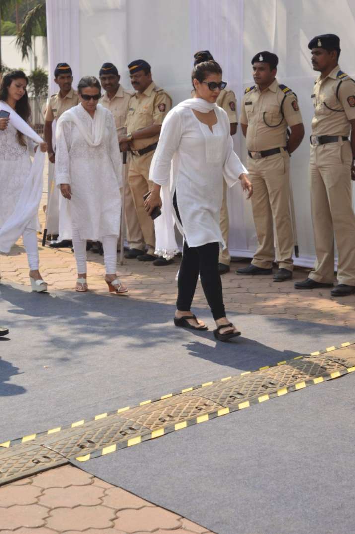 India Tv - Kajol arrived with husband Ajay Devgn at Celebrations Sports Club