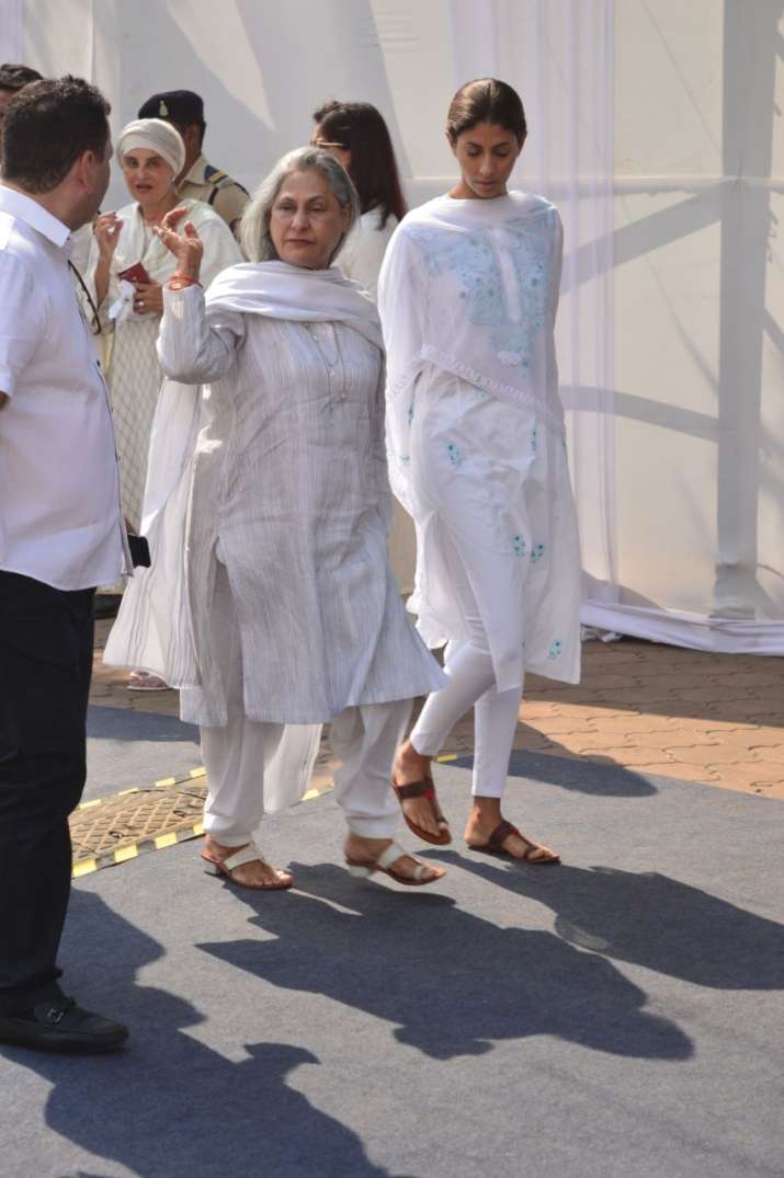 India Tv - Jaya Bachchan with daughter Shweta Nanda at Celebrations Sports Club