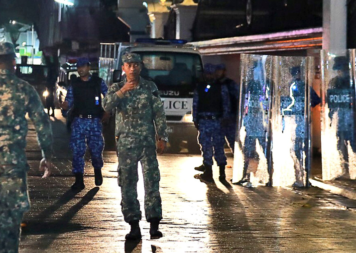 The Maldives plunged into a crisis with President Abdulla