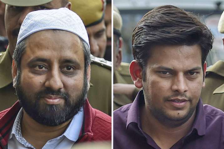 AAP MLAs Amanatullah Khan and Prakash Jarwal sent to