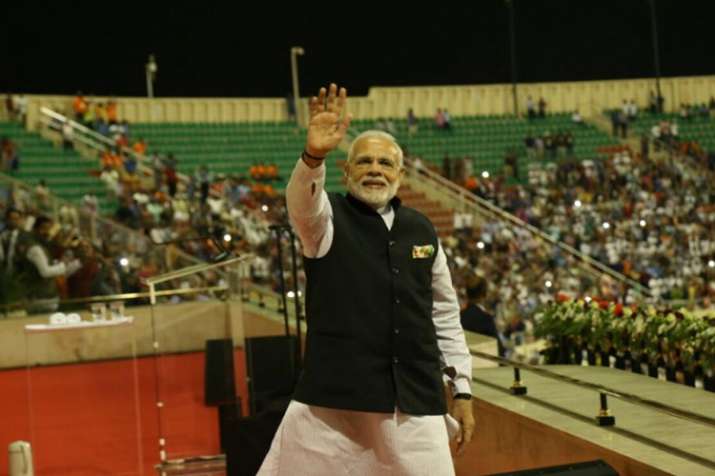 Prime Minister Narendra Modi while addressing the Indian