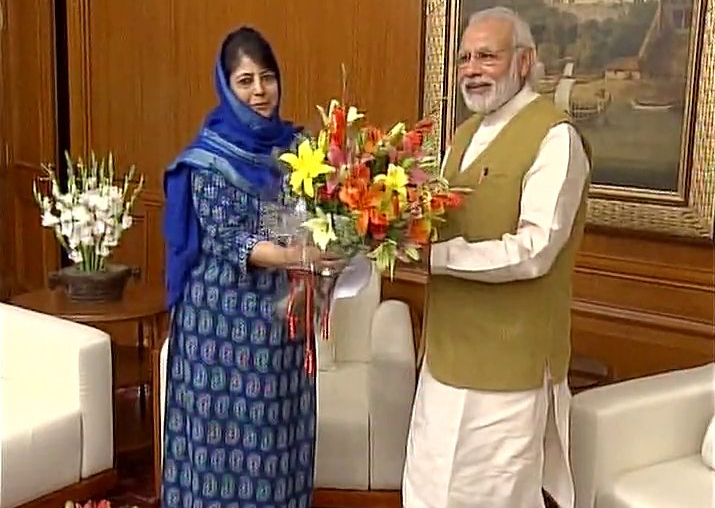 Mehbooba Mufti meets PM Modi in Delhi, discusses situation