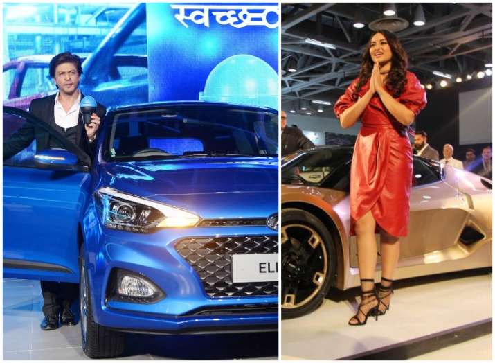Shah Rukh Khan and Sonakshi Sinha at Auto Expo 2018