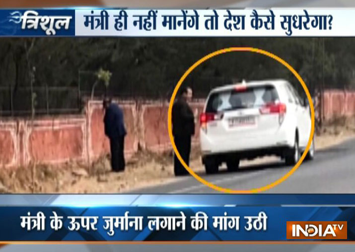 Snap of Rajasthan minister urinating on Jaipur walls goes