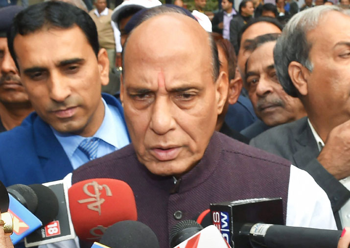File pic - Rajnath Singh lauds Delhi Police for arrest of