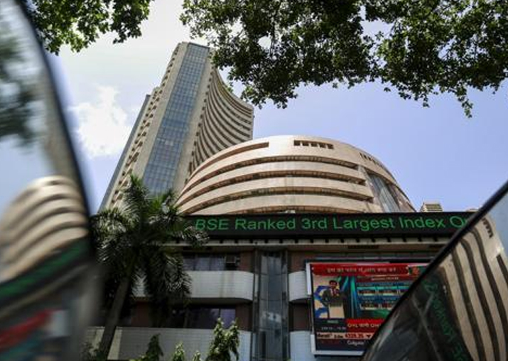 Sensex breaks 2-day rally, falls 100 points to close at