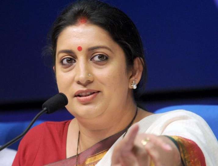 Union Information and Broadcasting Minister Smriti Irani