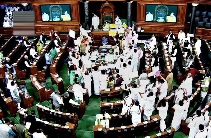 Budget Session: Lok Sabha disrupted for third day over