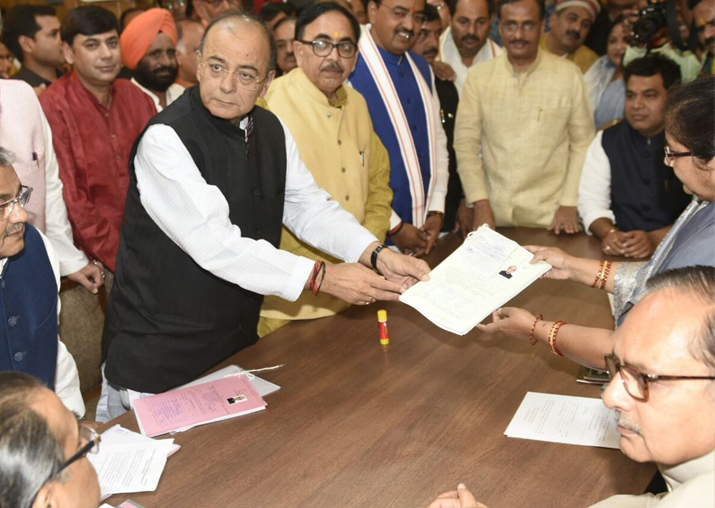 Rajya Sabha polls: Arun Jaitley files nomination from Uttar